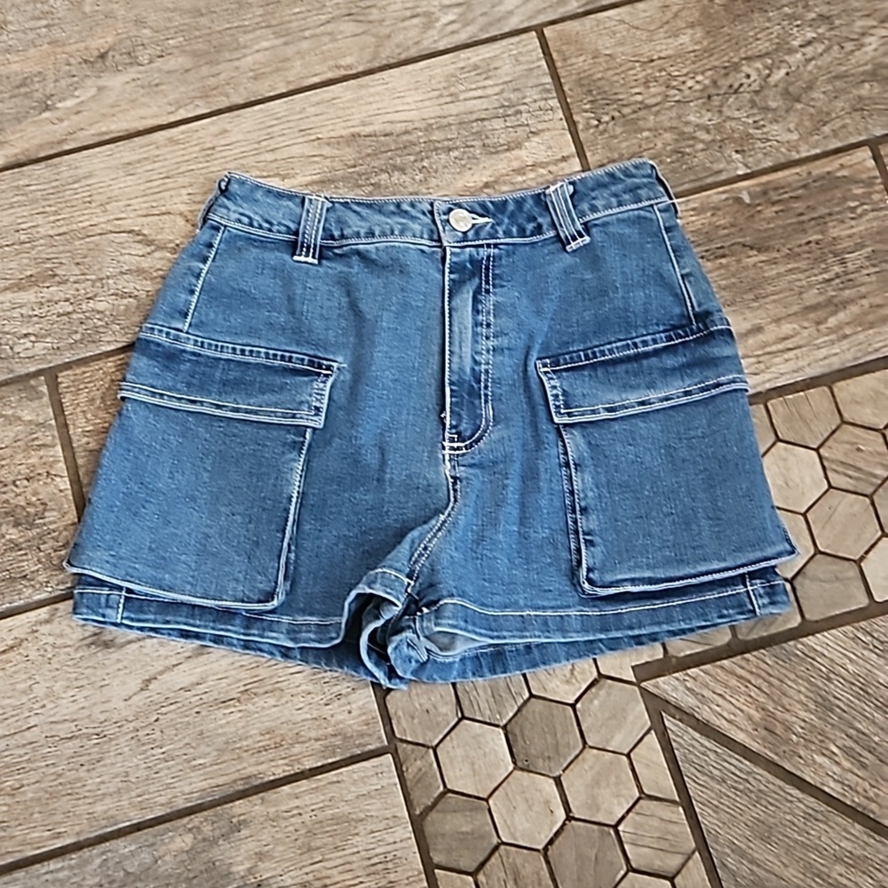 Cargo Jean Shorts New With Tags